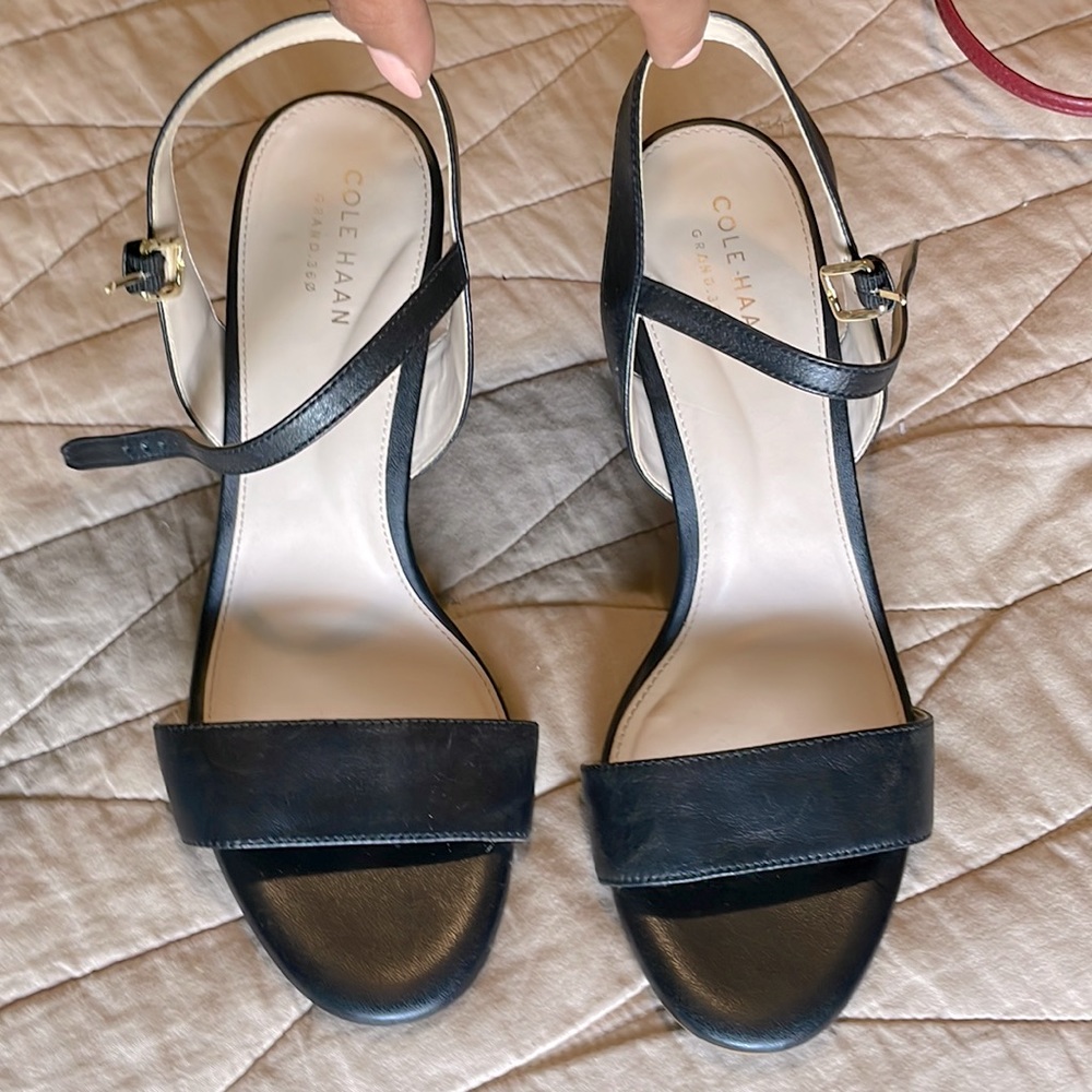 Cole Haan Black Leather heels